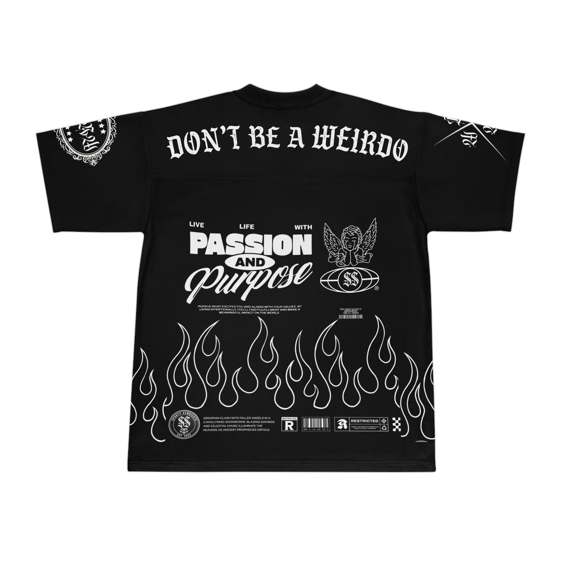 Sporty Syndicate Flame Football Jersey