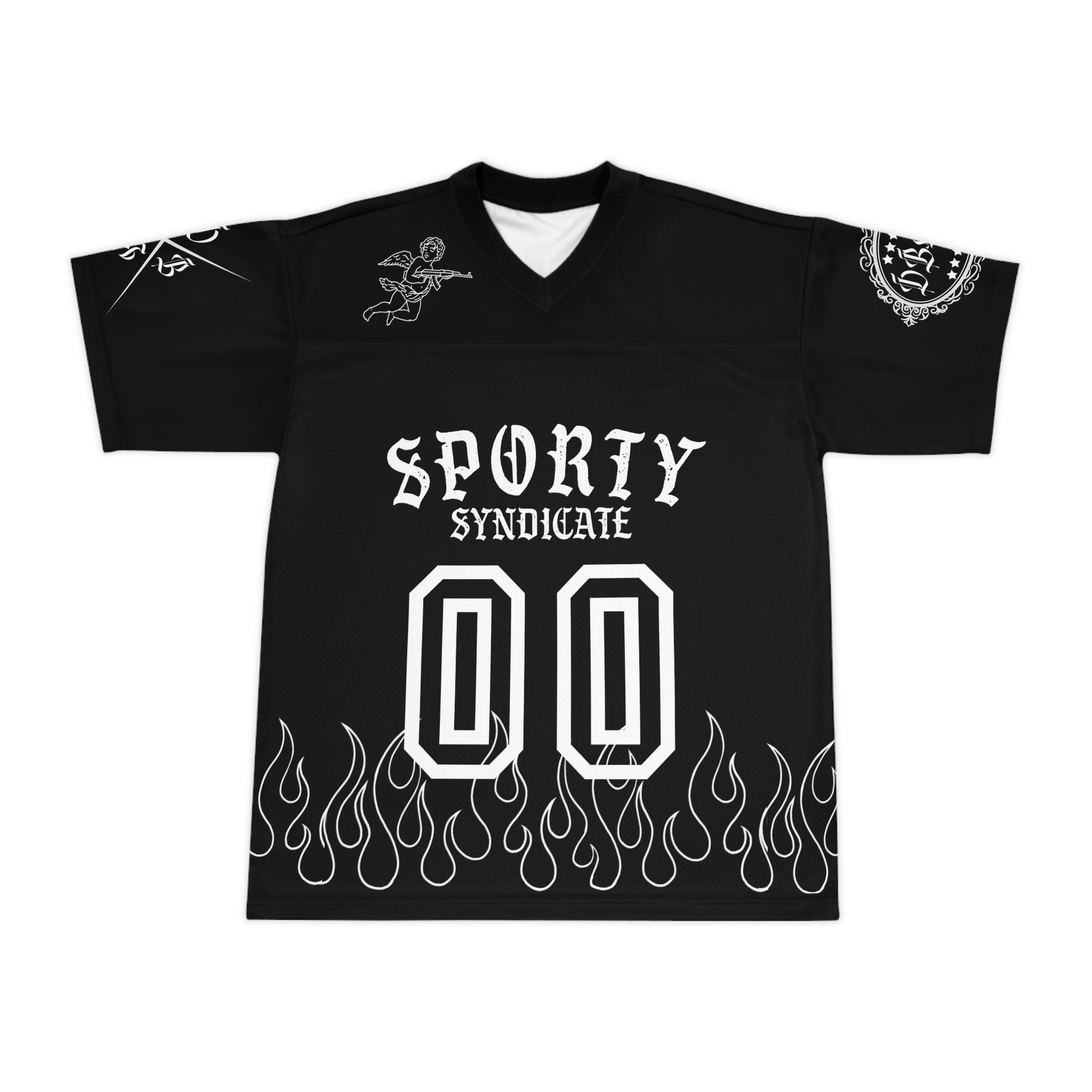 Sporty Syndicate Flame Football Jersey