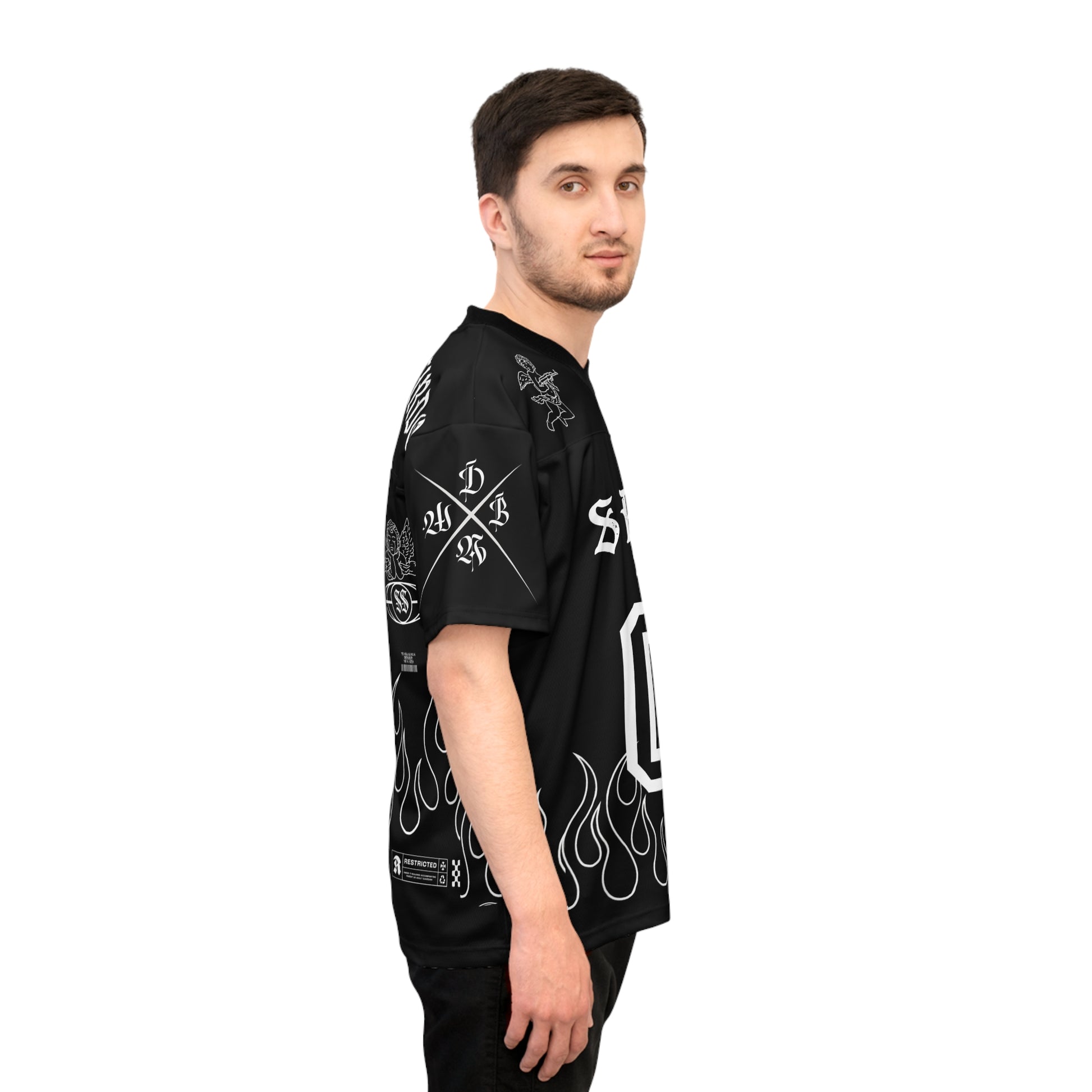 Sporty Syndicate Flame Football Jersey