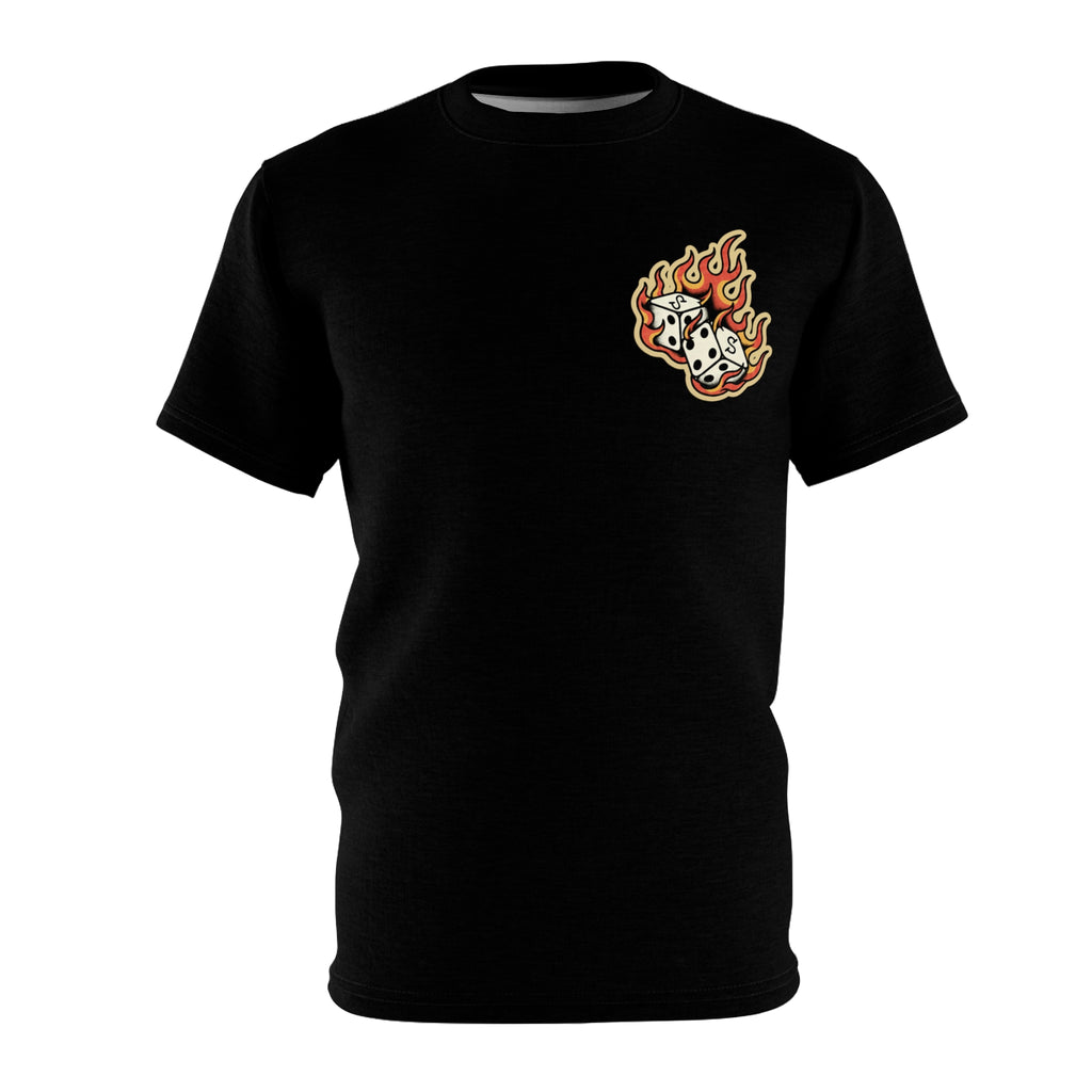 Flaming Dice Trad Tee — Color