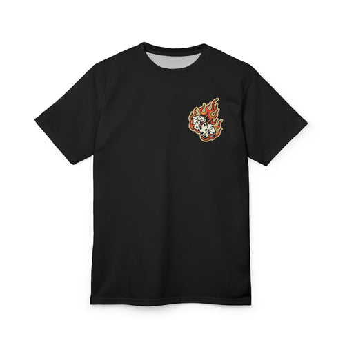 Flaming Dice Trad Tee — Color