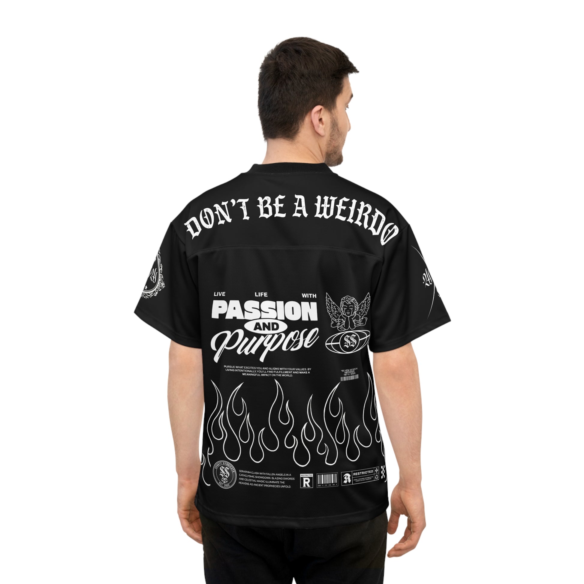 Sporty Syndicate Flame Football Jersey